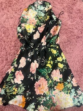 silk mini dress strapless Evie Strapless Satin Mini Dress